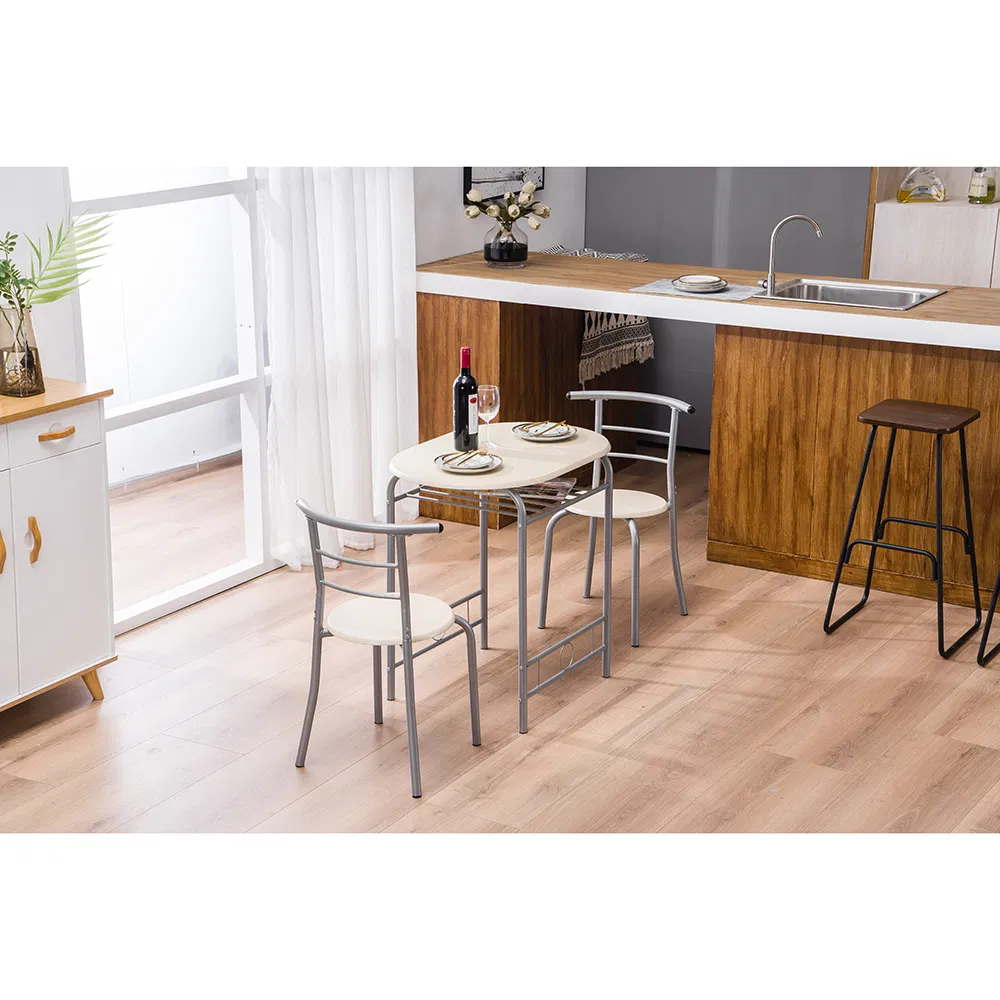 PVC Breakfast Table (One Table and Two Chairs) Natural image 17