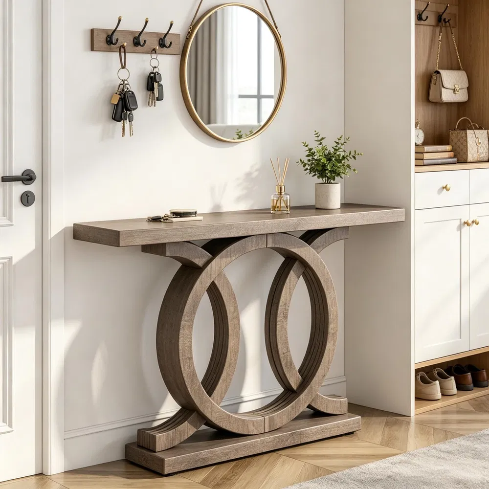 Wood Console Table, picture 5 of 5