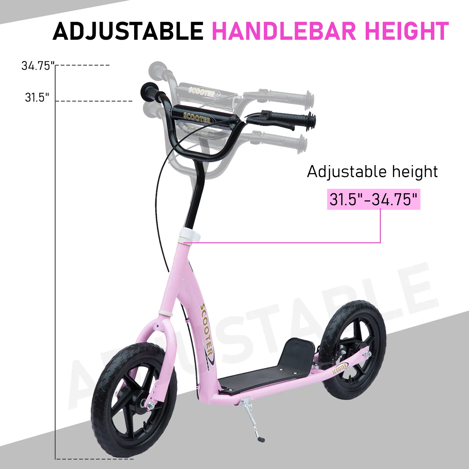 Kids Scooter Street Bike Bicycle for Teens Ride on Toy w/ 12'' — photo 6