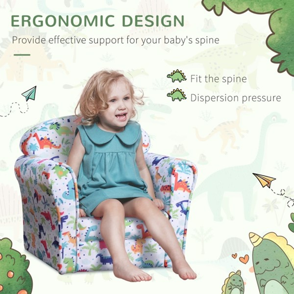  厚垫设计儿童沙发扶手椅 -9