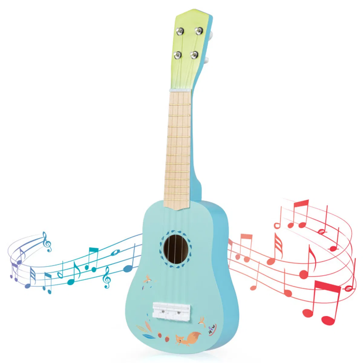 21-Inch Kids Ukulele - Lightweight Compact Design, Premium Basswood Body with Nylon Strings (Light Blue)