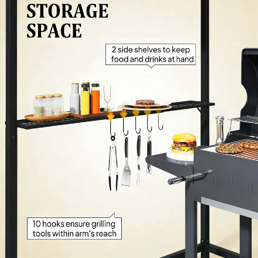 Grill Gazebo , Wooden BBQ Grill Gazebo