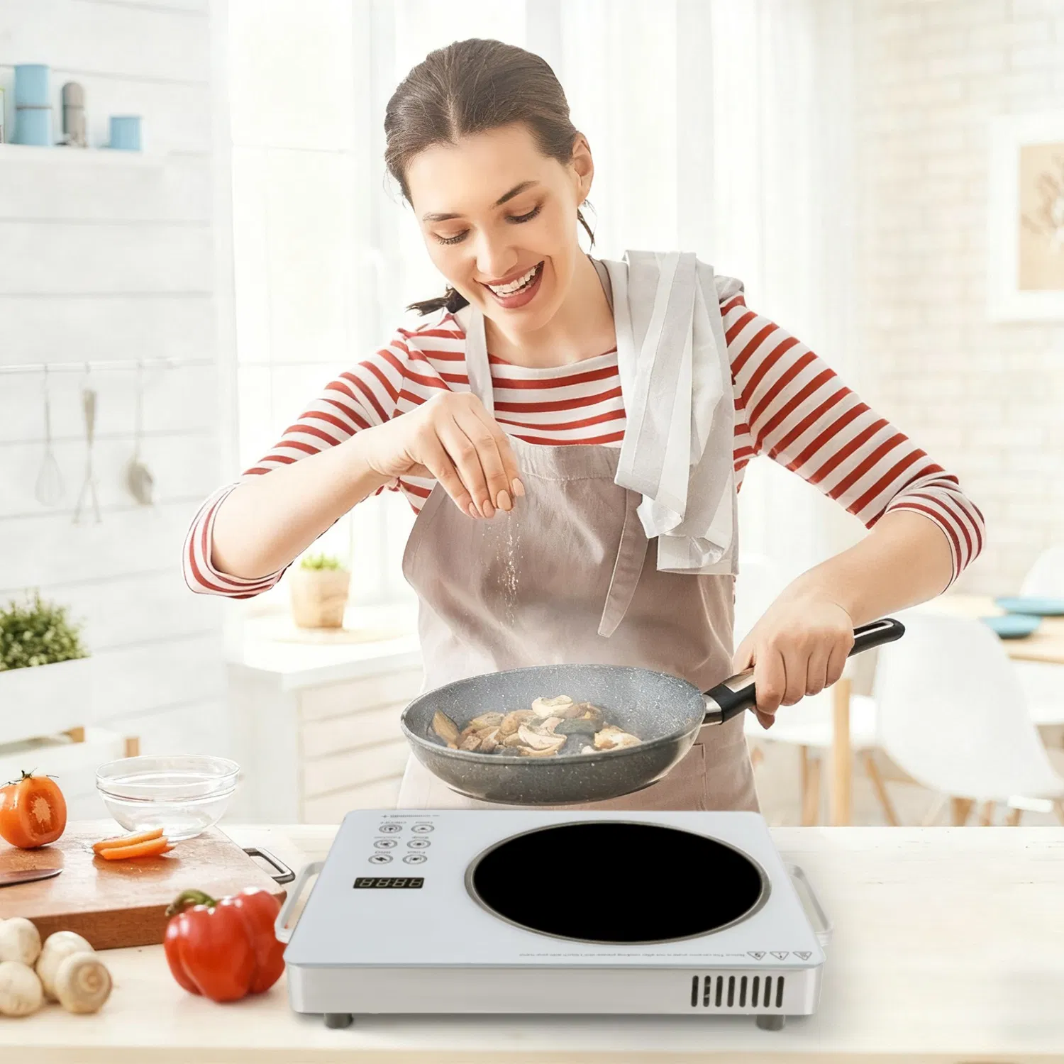 7000W Electric Double Ceramic Stove/ 3500W Electric Single Ceramic Stove Options 3 Colors Available image 11