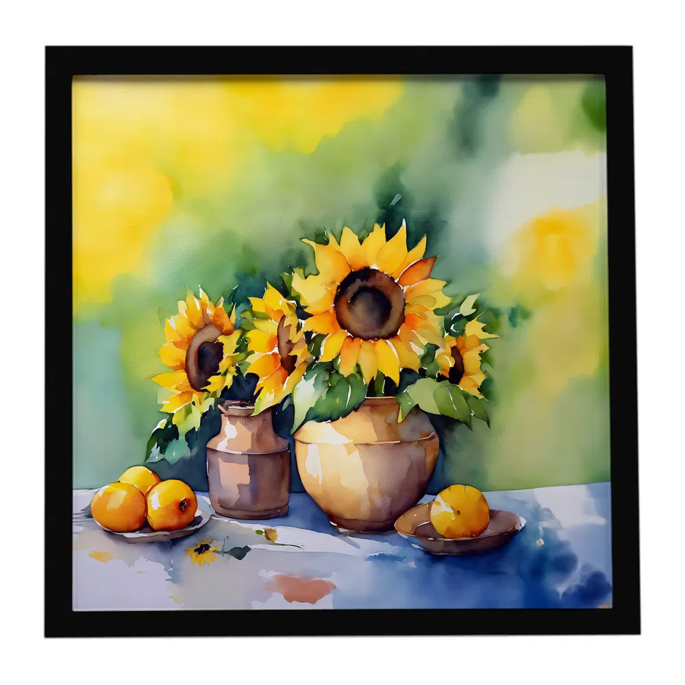 Sunflowers Framed Metal Print, picture 3 of 3