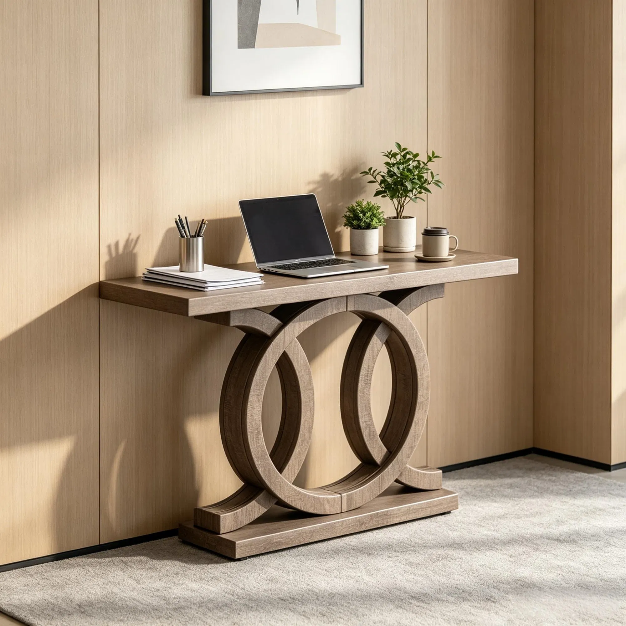 Wood Console Table, picture 2 of 5