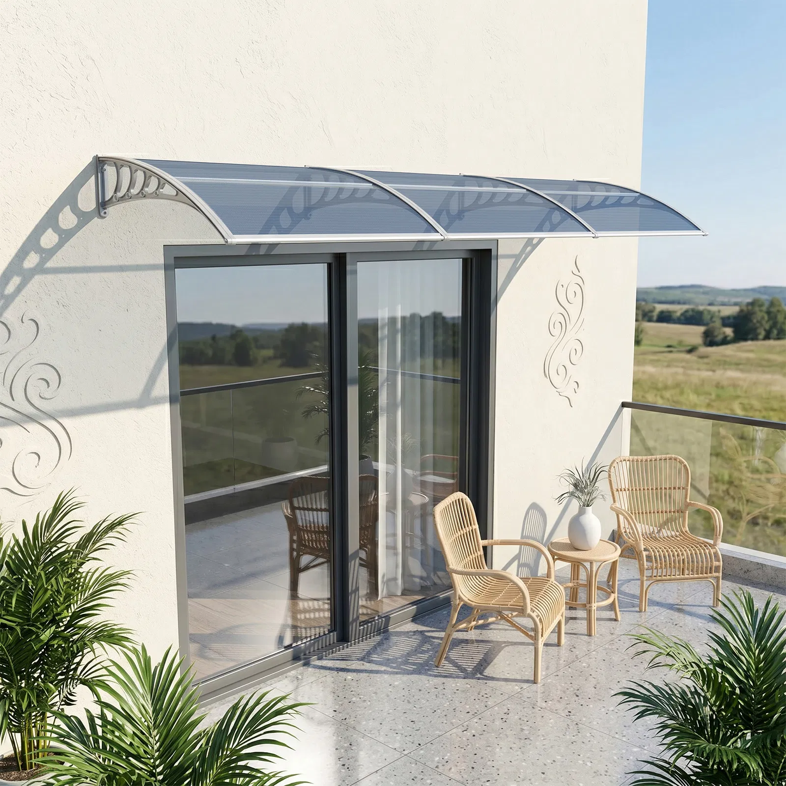 Awning for Door Entrance Window, 38x120 Inch Window Canopy Exterior, UV Rain Snow Protection for House… image 11
