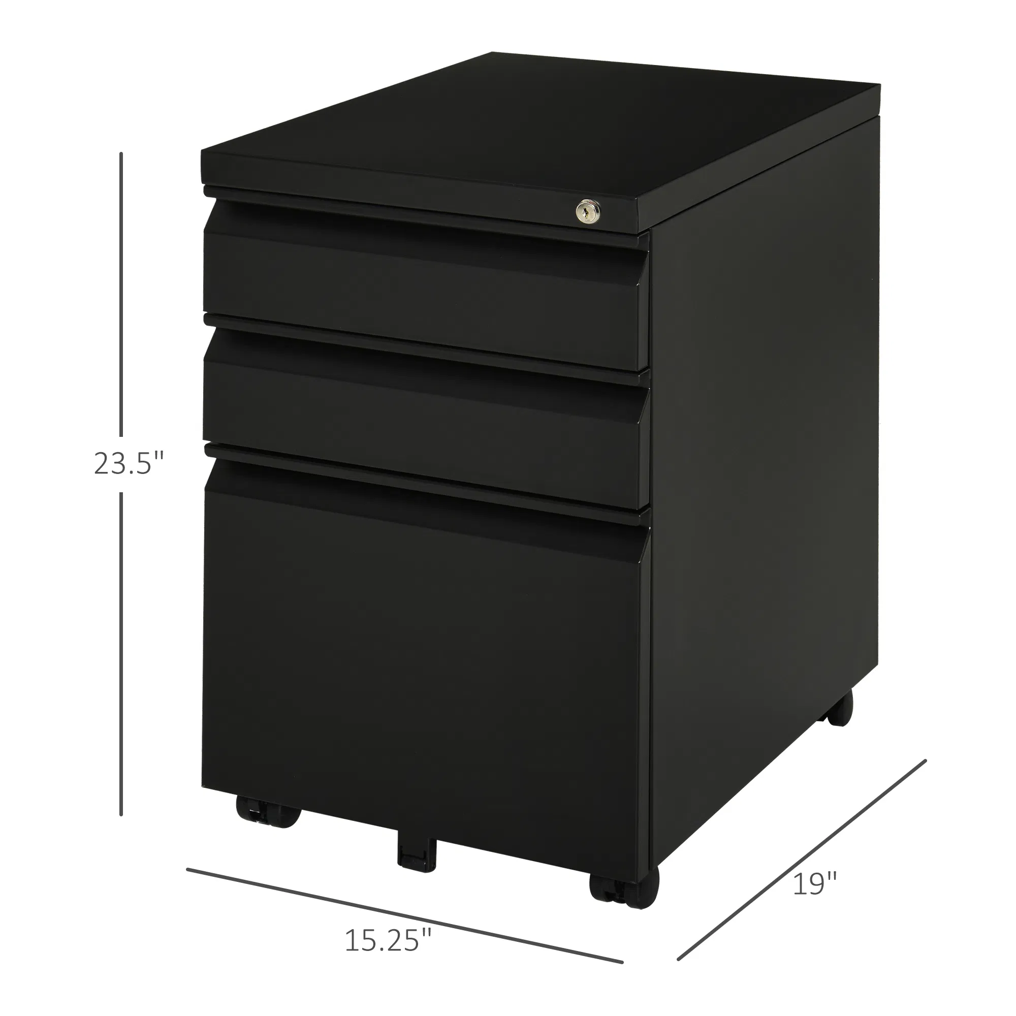 3 Drawer Filing Cabinet, picture 4 of 5