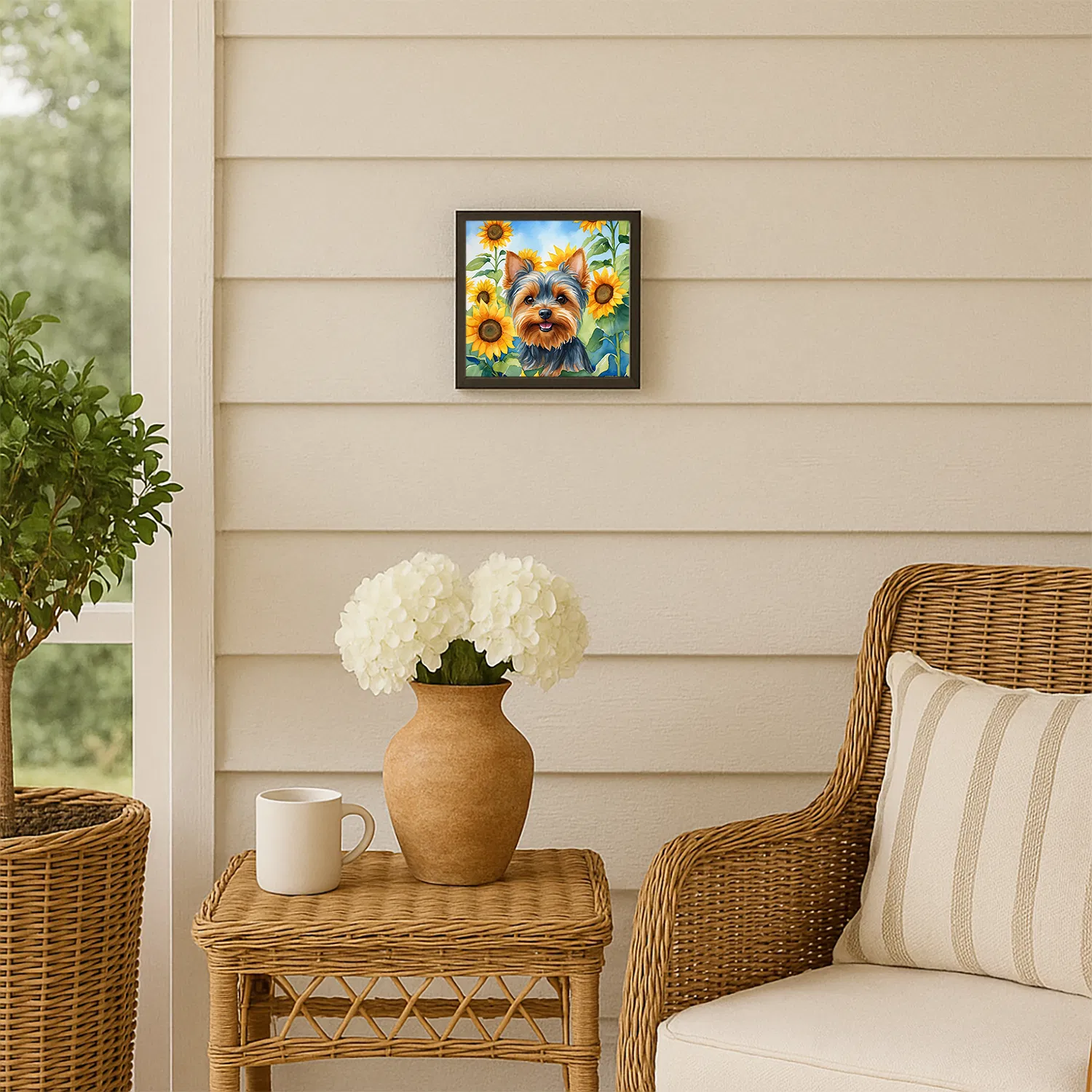 Framed Metal Print, Yorkshire Terrier