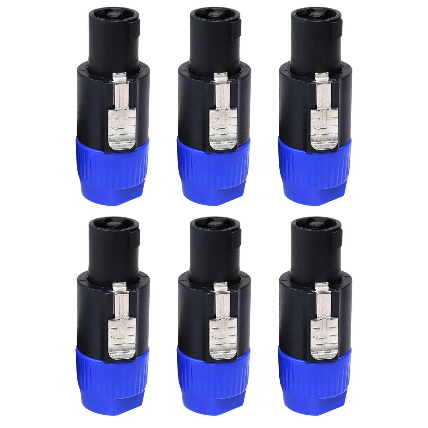 5 Core Speakon Adapter 6 Pack High Quality Audio Jack Male Audio Pin Speaker Adapter Connector