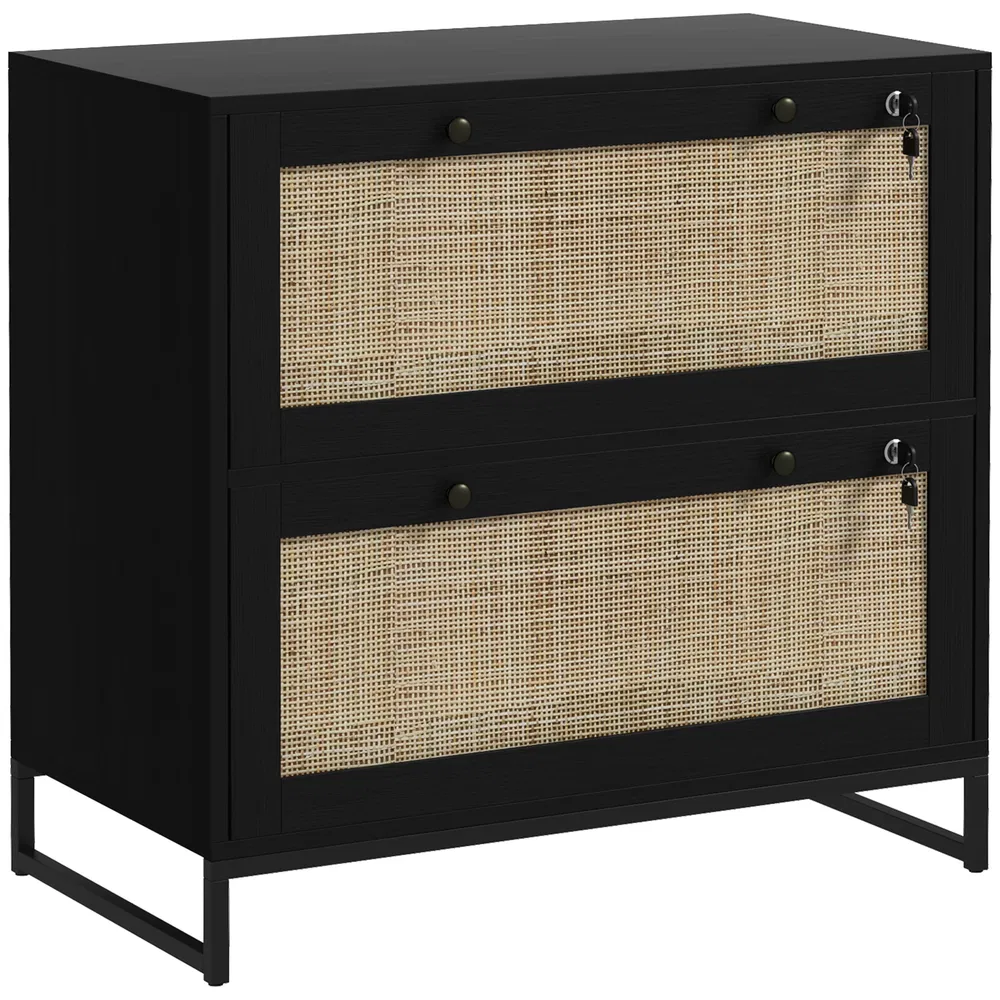 Rattan 2-Drawer Filing Cabinet, picture 5 of 5