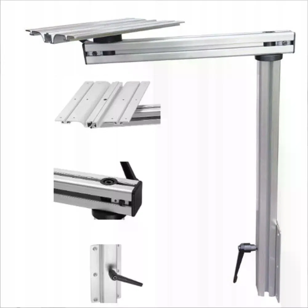 360° Swivel RV Table Pedestal Height Adjustable Quick Release Aluminum Leg