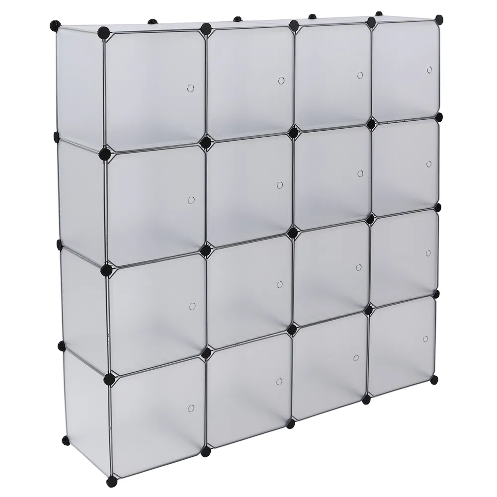 16-Cube Storage Shelf Cube Shelving Bookcase Bookshelf Organizing Closet Toy Organizer Cabinet White… image 15
