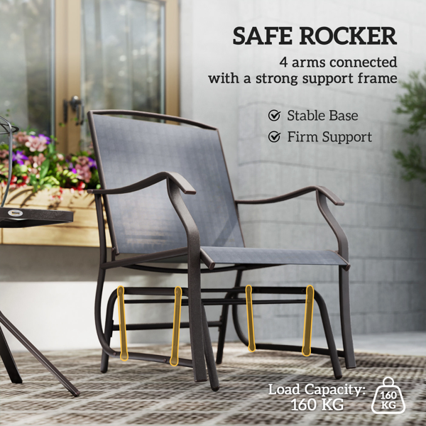 Patio Rocking Chairs (No shipments on weekends)-12