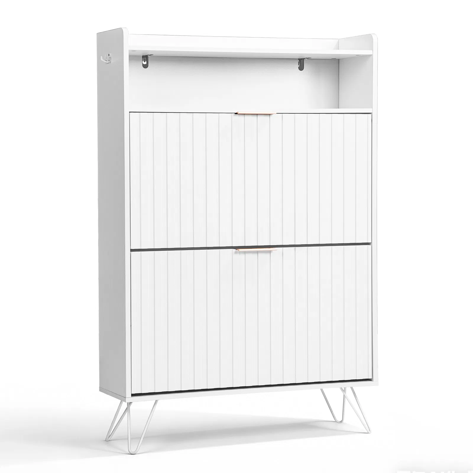 Shoe Cabinet with Slatted Front, picture 4 of 5