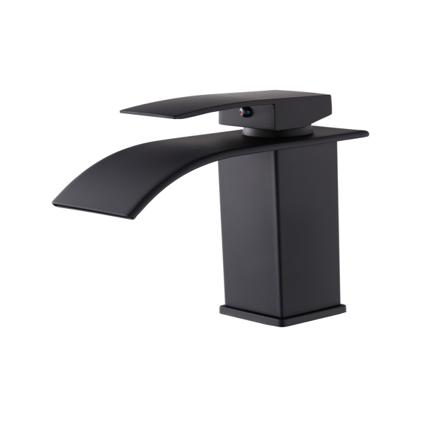 Single Handle Bathroom Faucet Lavatory Faucet Stainless Steel Single Hole-TP, Matte Black[Unable to ship on weekends,usps/fedex]-8