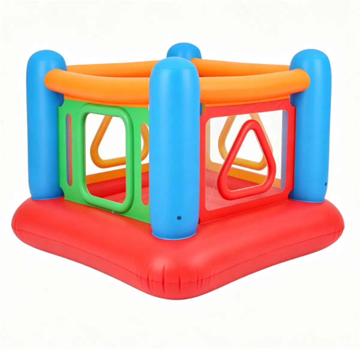 3-in-1 Inflatable Bounce House, Thick PVC Kids Jumping Castle with Visible Wall, Indoor Outdoor Blow Up Play House Gift for Children Age 3+