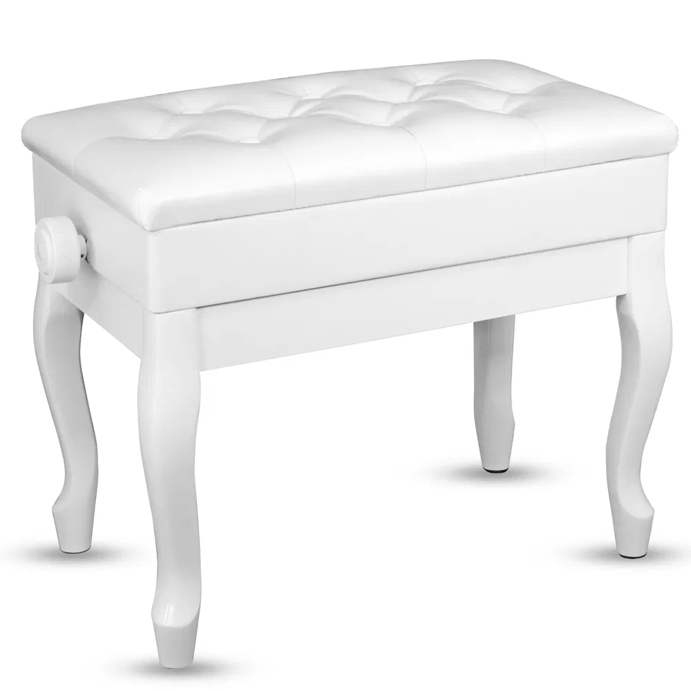 5 Core Piano Bench Wooden Height Adjustable Stool Heavy Duty Keyboard Seat with Storage image 24