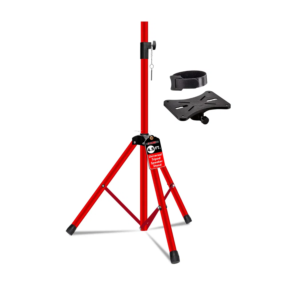 5 Core Speaker Stand Adjustable 31 to 54" PA DJ Tripod Stands Heavy Duty w 35mm Add 132 Lbs image 22