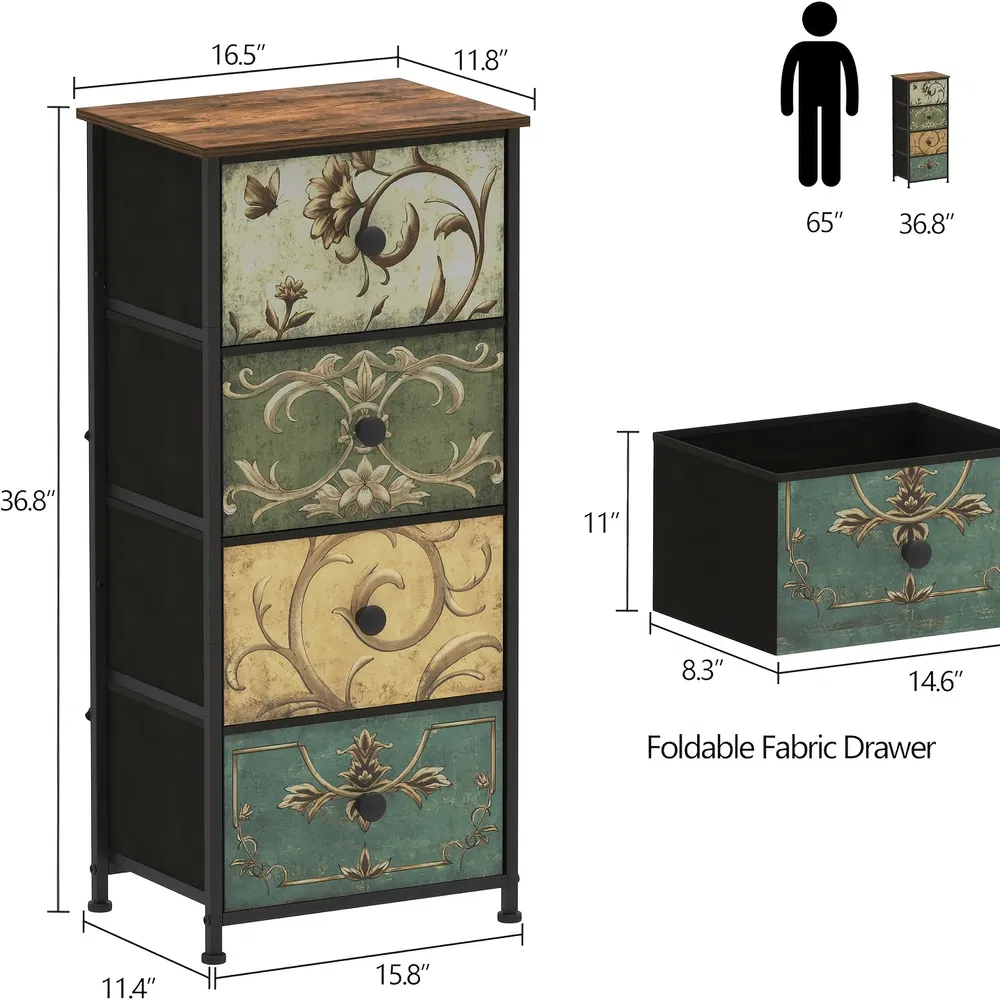 Fabric Drawer Side Table, picture 9 of 9