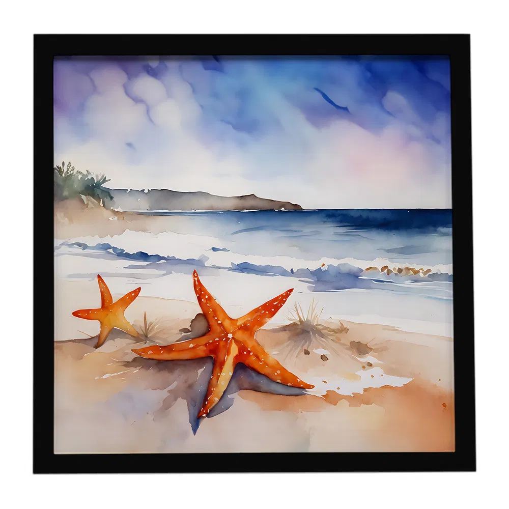 Starfish Framed Metal Print, 8x8, picture 4 of 4