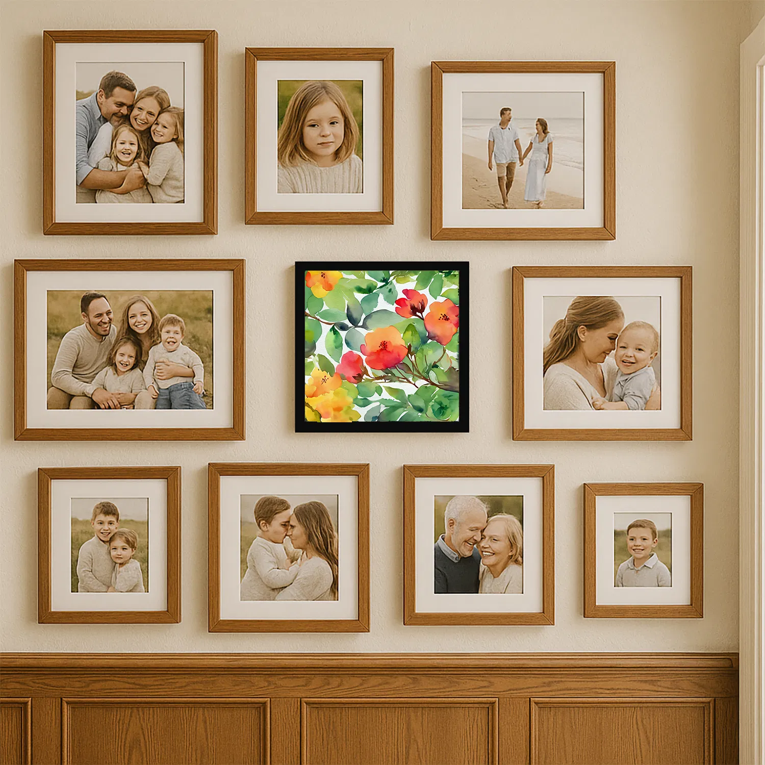 Framed Metal Print, Connecticut Mountain Laurels