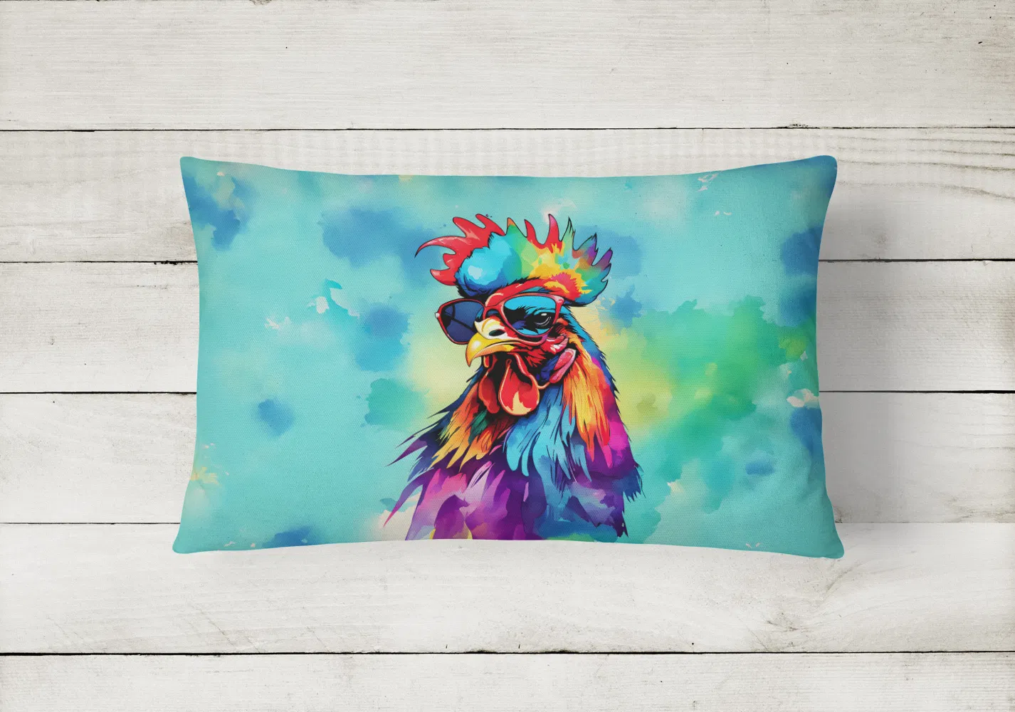 Hippie Animals Throw Pillow Throw Pillow For Indoor Couch, picture 2 of 5