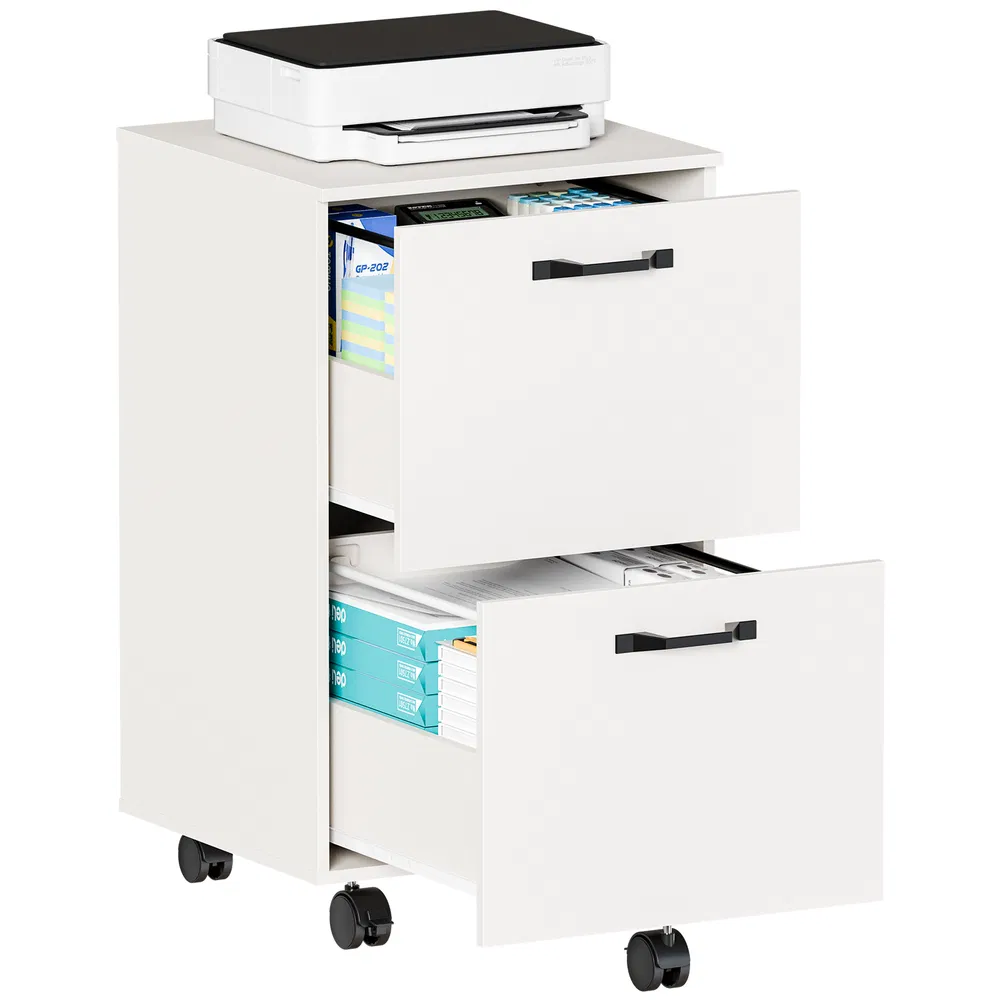 Rolling Wood Filing Cabinet, picture 6 of 6