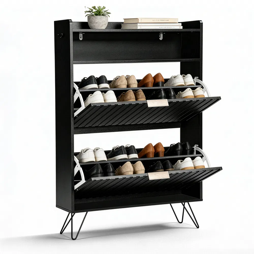 Shoe Cabinet with Flip-Up Lids, picture 5 of 5