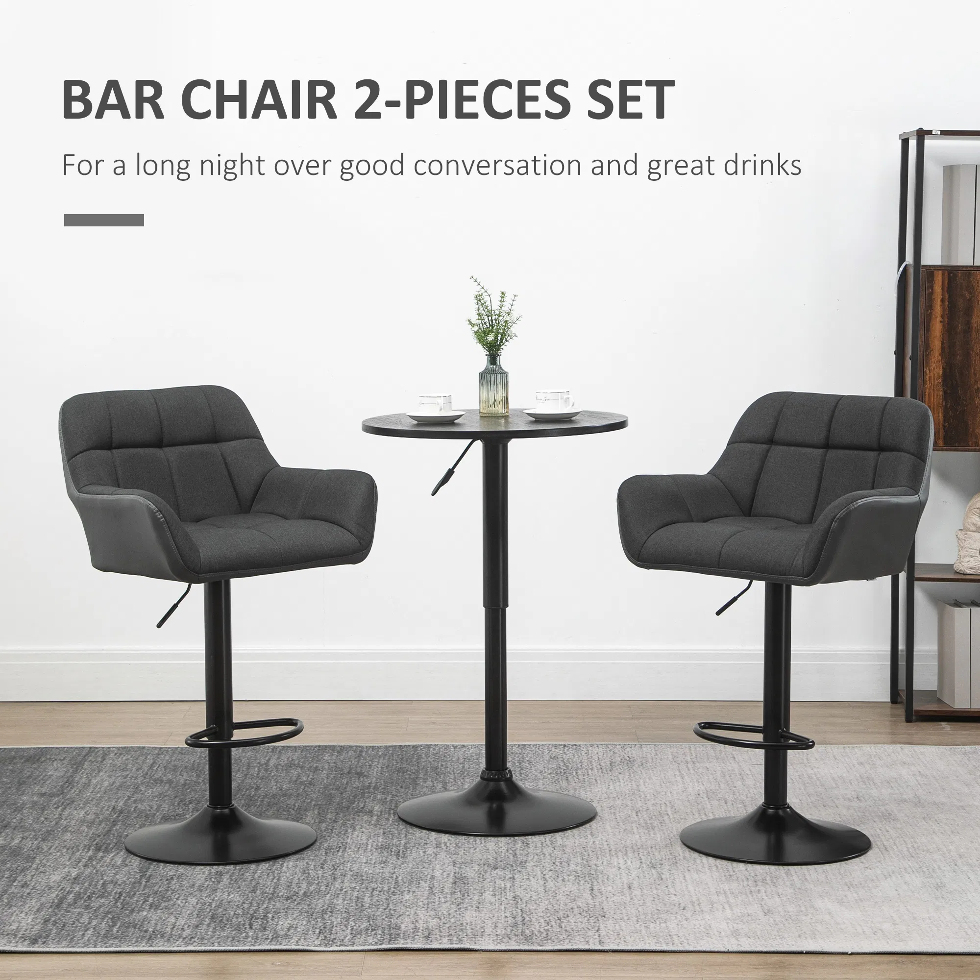 Swivel Adjustable Bar Stools, picture 2 of 5
