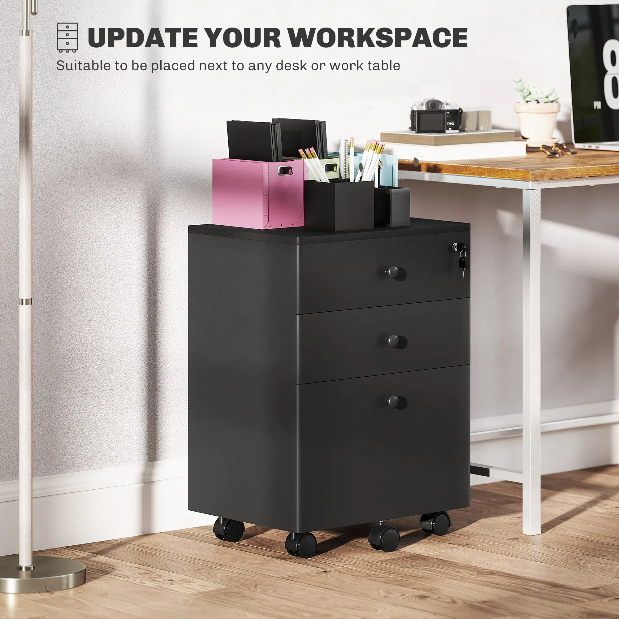 3-Drawer Filing Cabinet, picture 4 of 5
