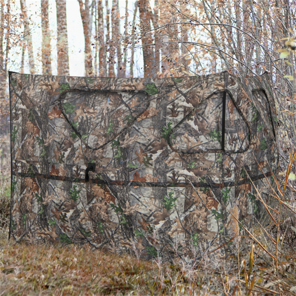 2-Panel See-Through Hunting Blind - Pop-Up Design with 3 Shoot Through Ports-19
