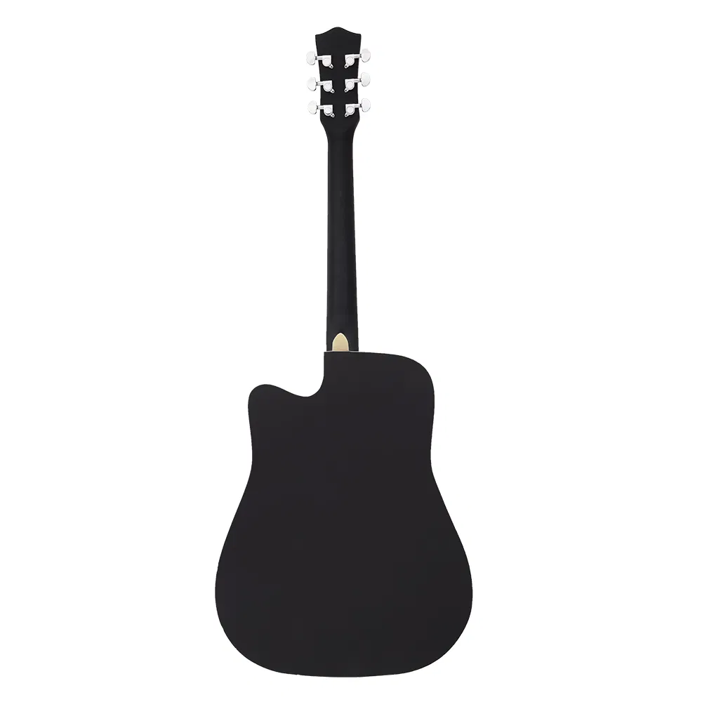 [Do Not Sell on Amazon] GT502 41-Inch Notch Spruce Panel Matte Edging Folk Guitar Bag Shield Wrench Black