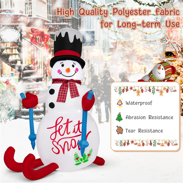 7.2英尺圣诞装饰圣诞充气圣诞老人雪橇 (AMAZON 禁售)周末不发货-19