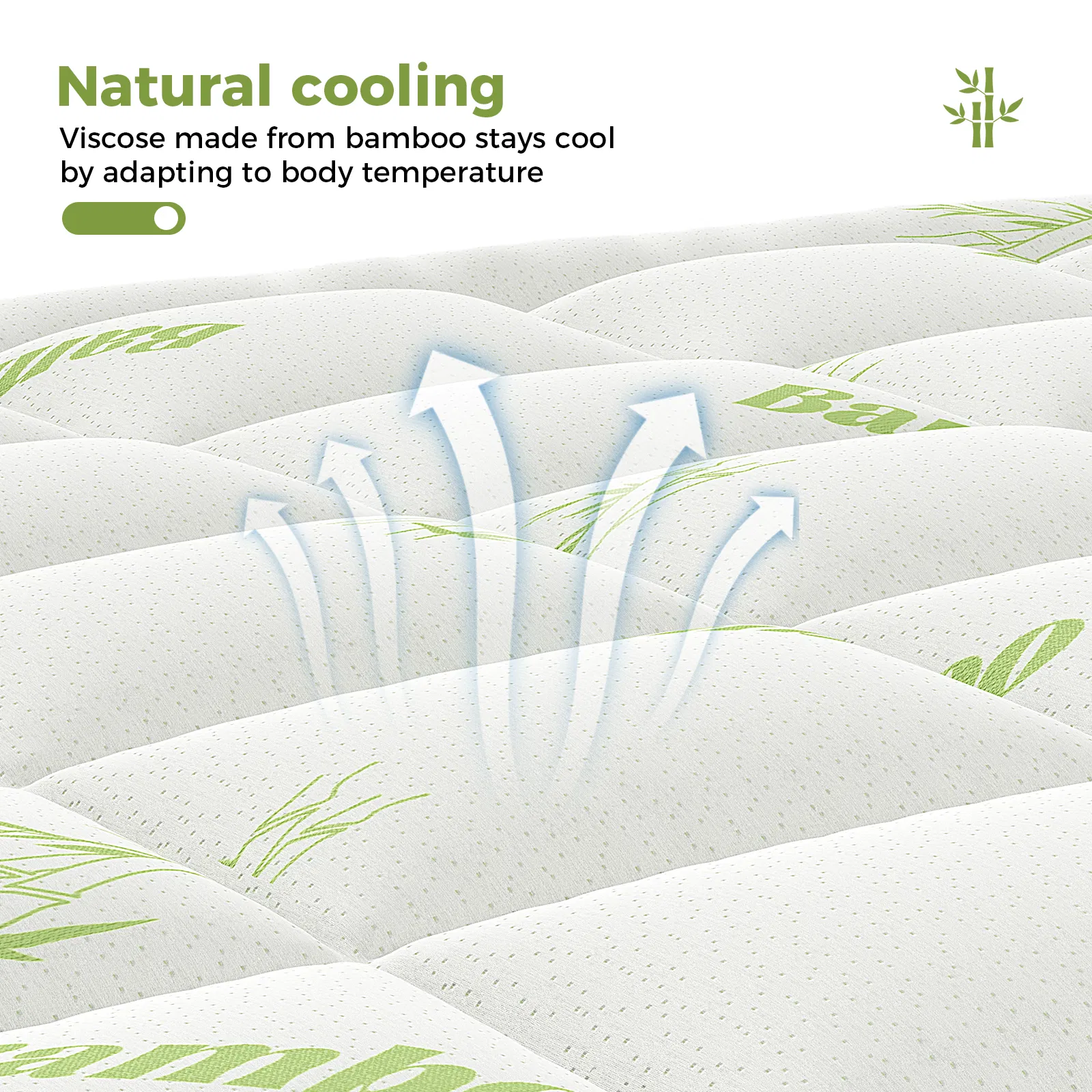 Mattress Protector, Thickened Mattress Pad with Bamboo Fiber Viscose Filling image 3