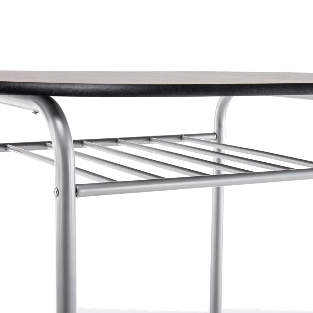 PVC Breakfast Table (One Table and Two Chairs) Black image 16