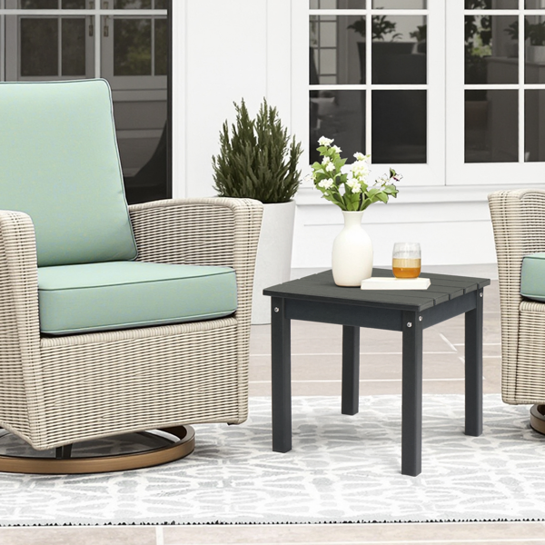 Outdoor Side Table, HDPE Adirondack Table Patio Side Table, Weather Resistant End Table Small Outdoor… image 5