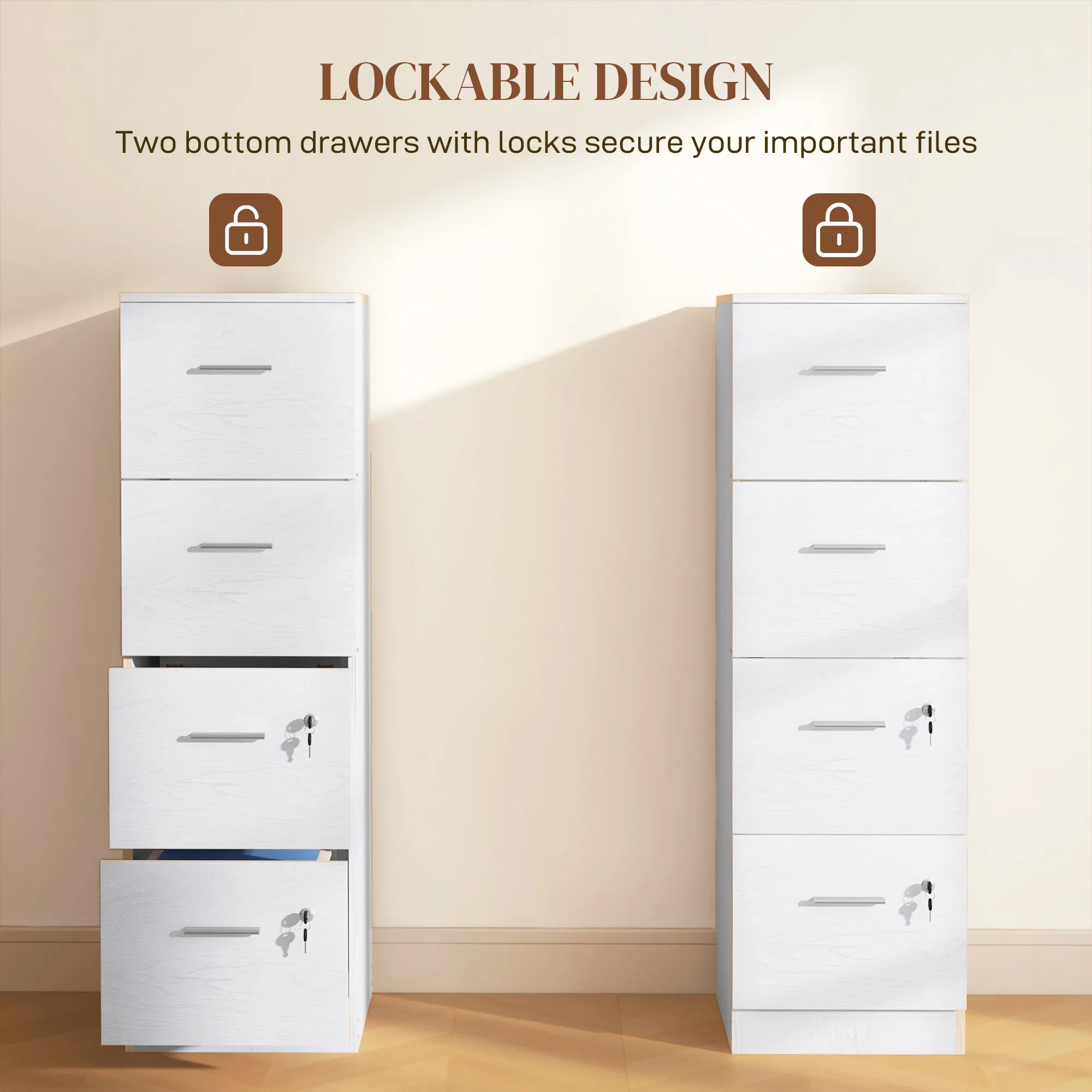 4 Drawer Vertical Filing Cabinet, picture 3 of 5