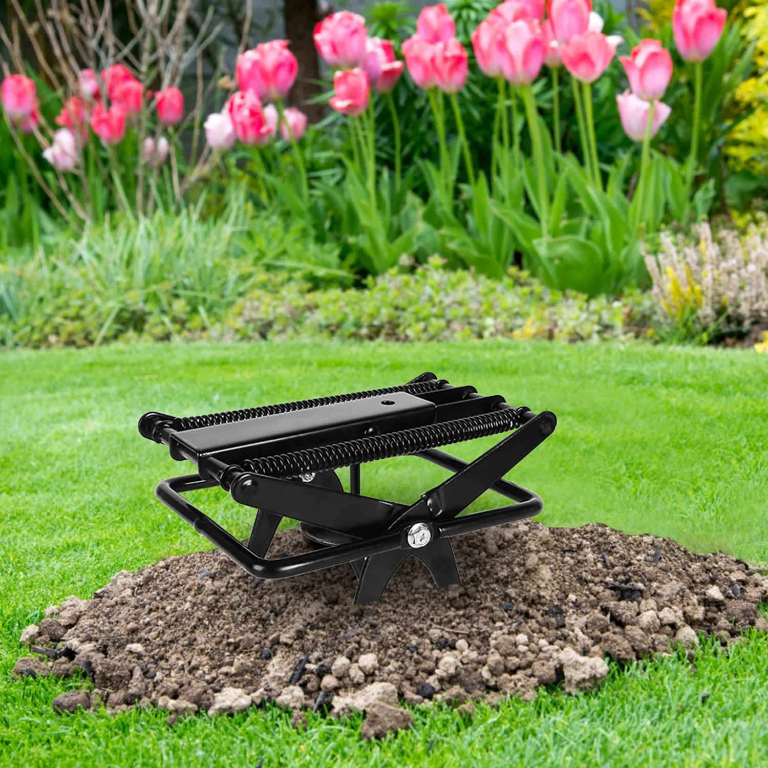 Powerful Mole Snap Trap - Thickened Waterproof Metal, Easy Foot-Step Setup, Humane Instant Kill, Safe for Lawn & Pets 3