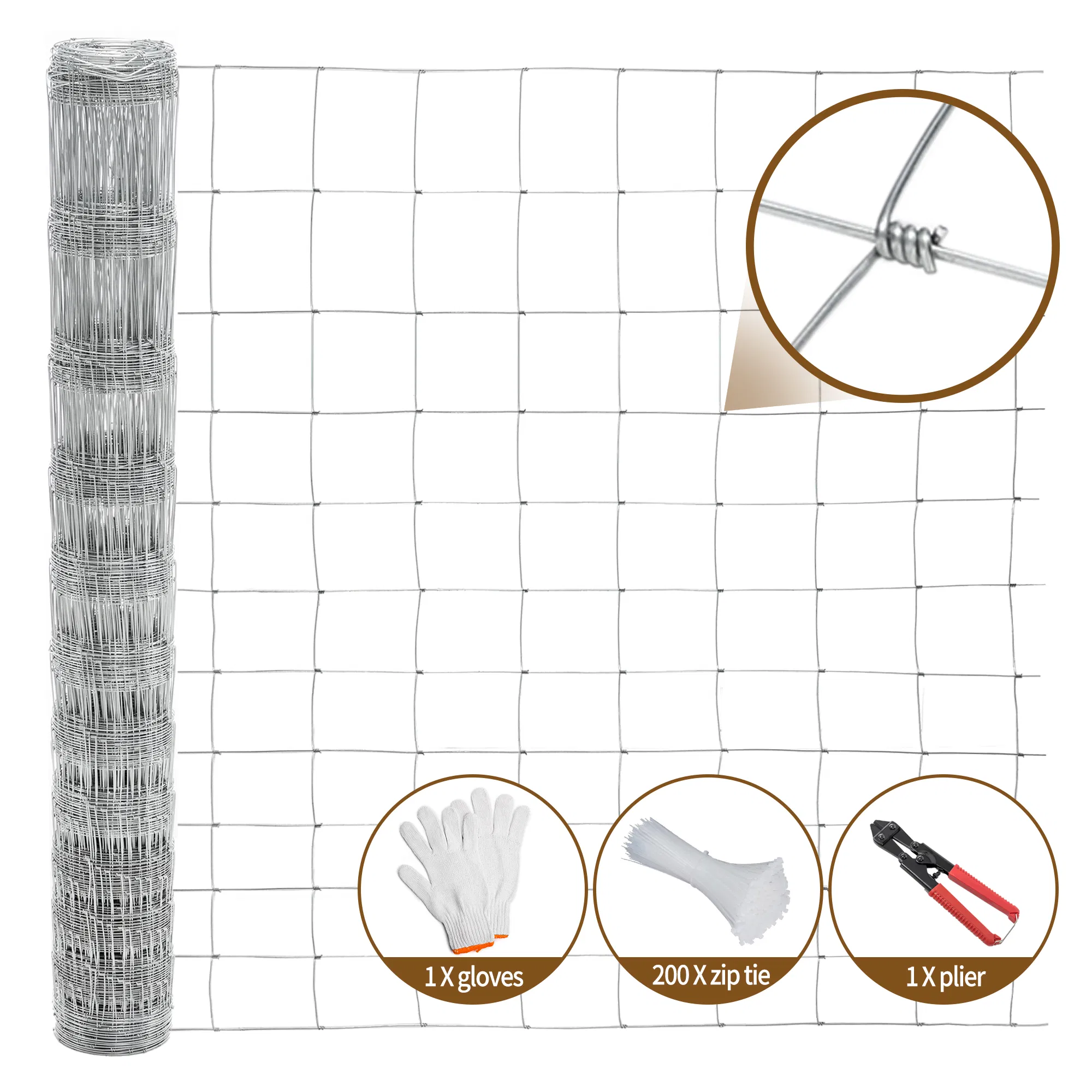 5x164 ft Advanced Weave Farm Enclosures Long-Lasting and Secure Galvanized Farm Fence image 9