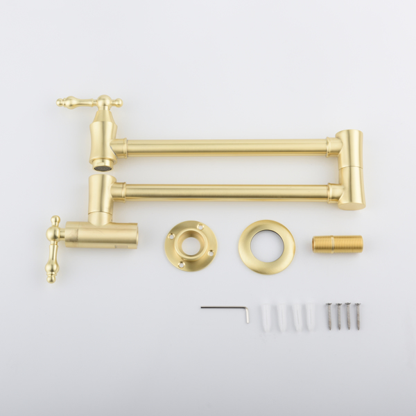 厨房折叠水龙头Folding faucet Pot Filler Faucet Wall Mount-14