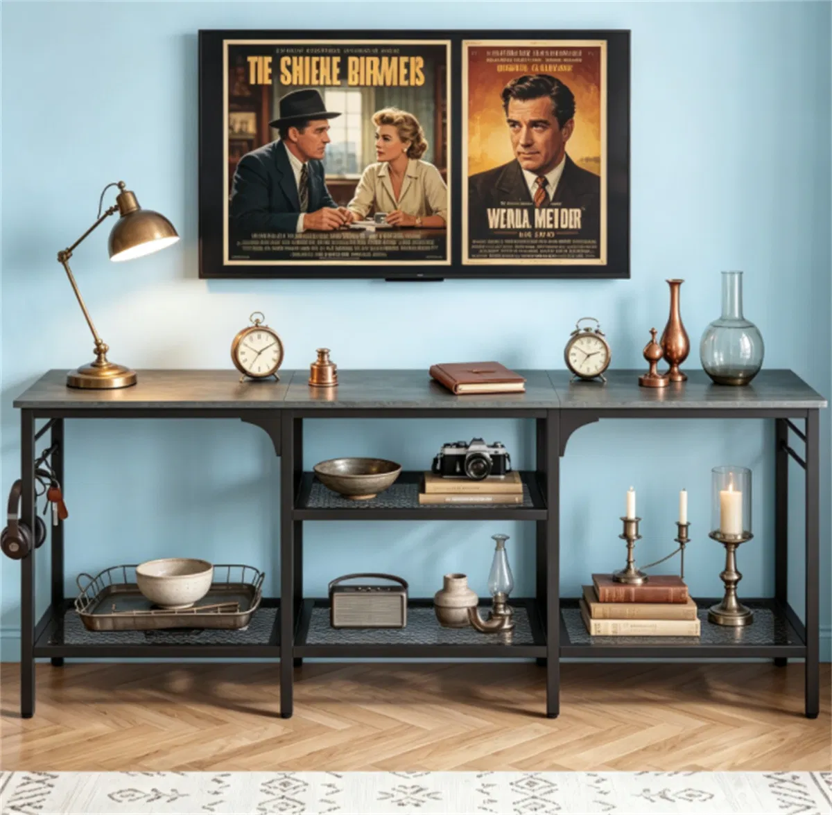 3-Tier Metal TV Stand, picture 4 of 5