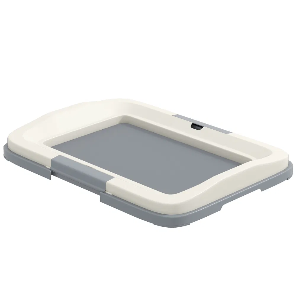 18" x 13" Pee Pad Holder, Dog Potty Tray for Indoor Outdoor, Easy to Clean Dog Training Toilet Pee Pad Tray, Grey - Default