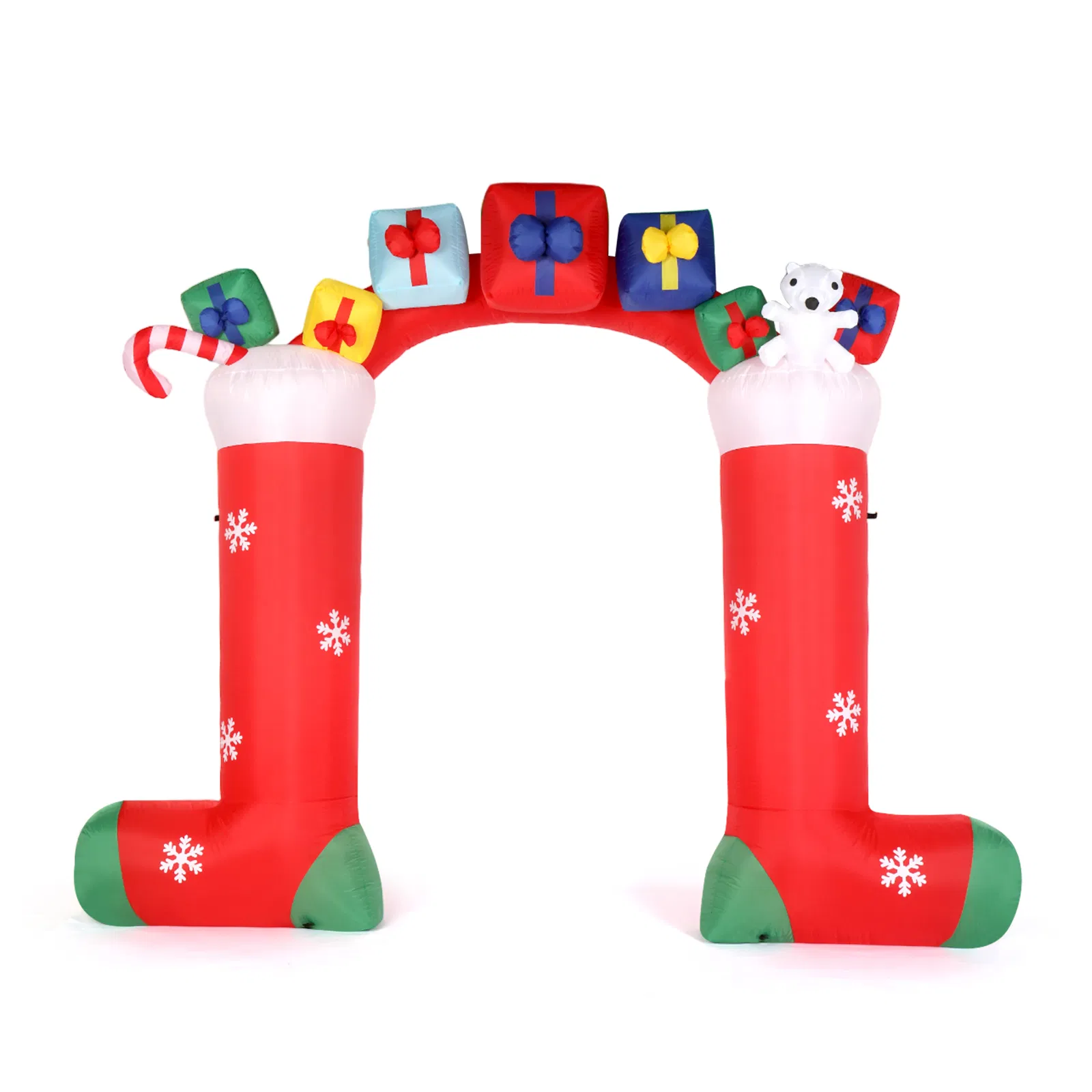 9ft 24W 11 LED Lights Christmas Sock Arch Holiday Arch Decoration image 4