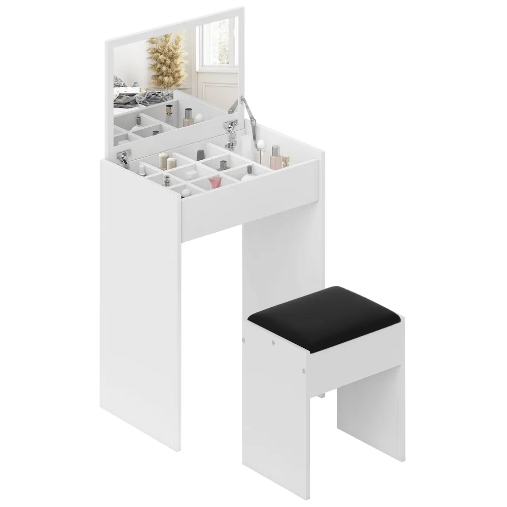 Vanity Set with Flip Top Mirror, picture 5 of 5
