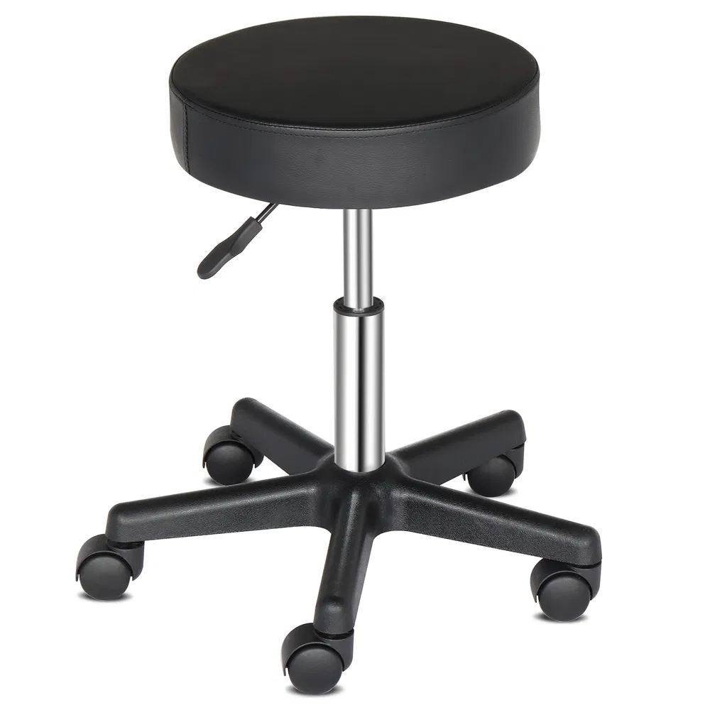 Round Bar Stool with Casters, picture 5 of 5