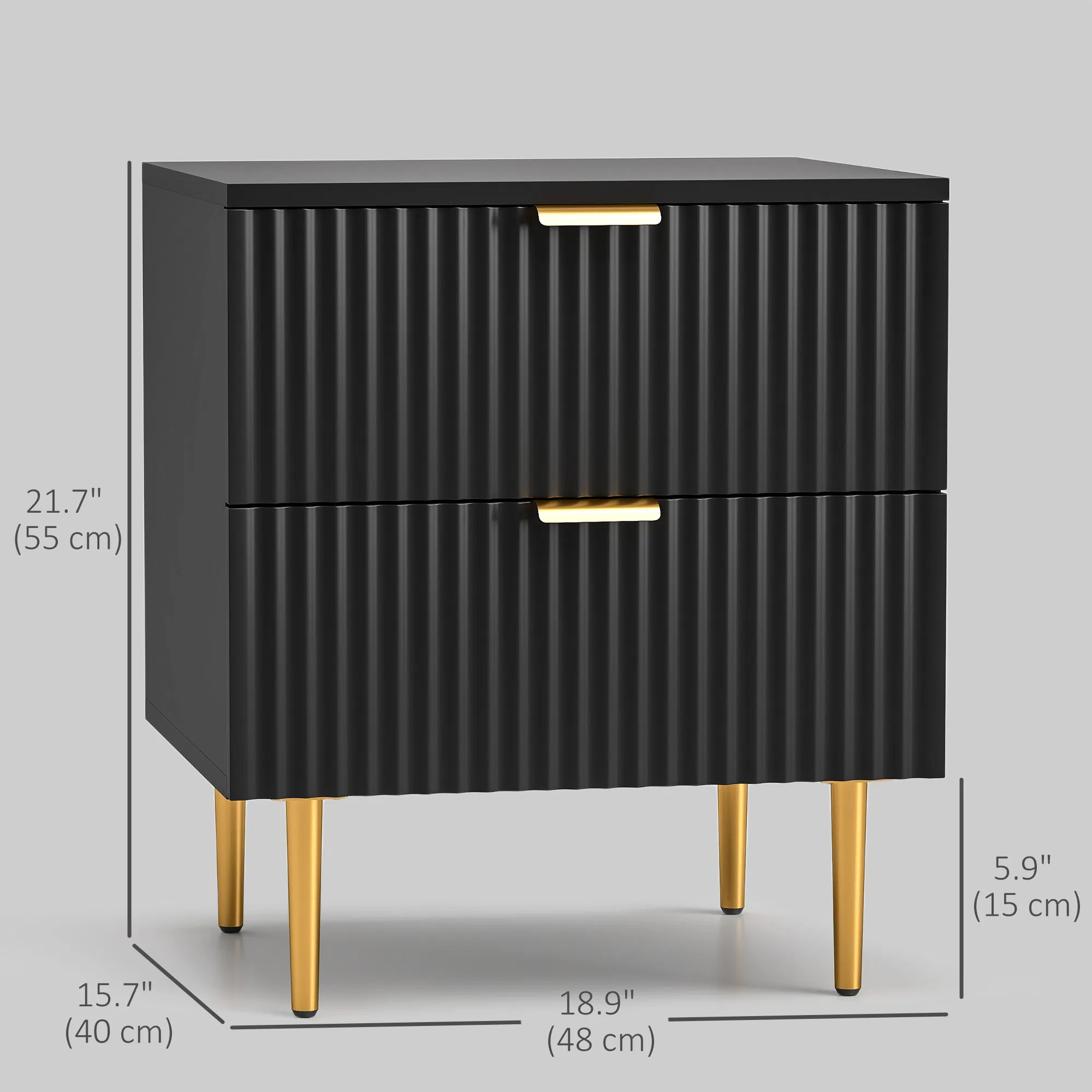 Nightstand with Two Drawers, picture 2 of 5