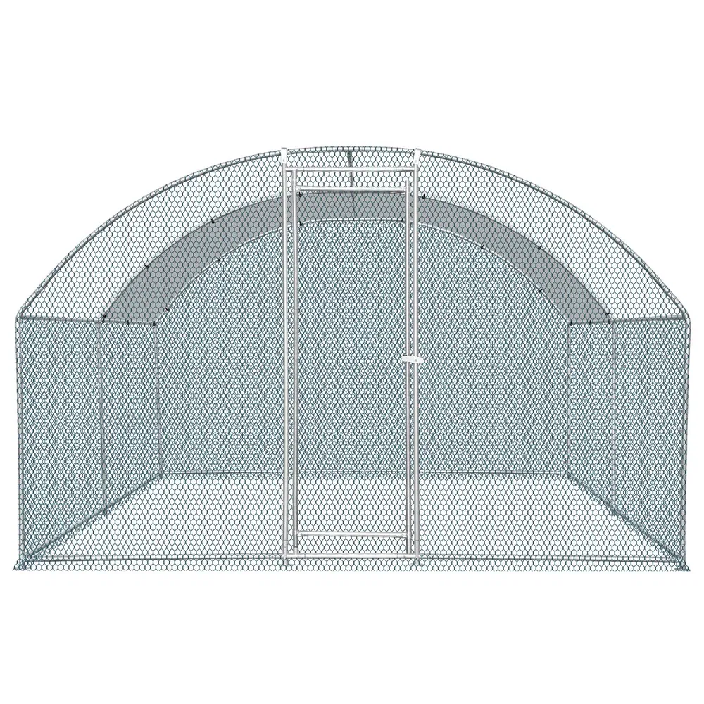 13 x 10 ft Large Metal Chicken Coop, Walk-in Poultry Cage Chicken Hen Run House with Waterproof Cover…