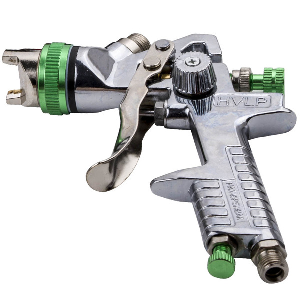 2.5mm HVLP Feed Car Air Spray Gun Kit W/ Regulator Gauge Paint Sprayer-14