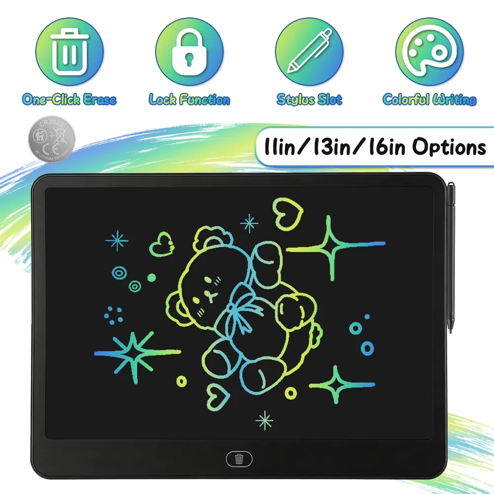 LCD Writing Tablet for Kids, Reusable Doodle Board image 15