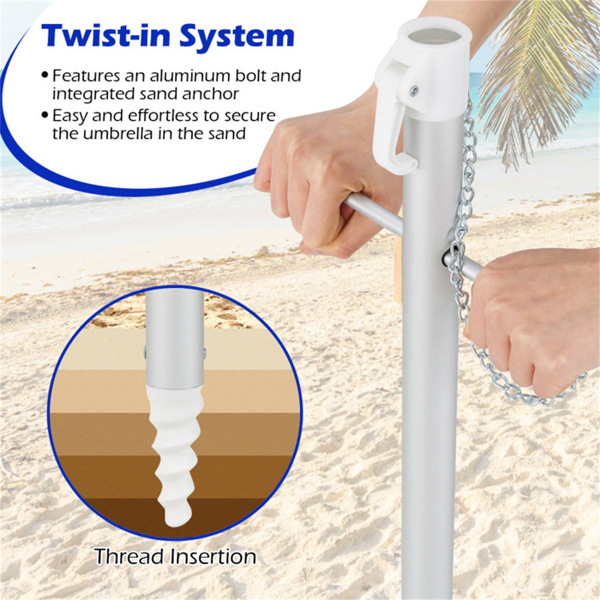 6.5 Feet Beach Umbrella - Multicolor-18
